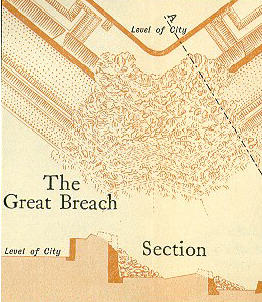 Plano de la sección de la brecha grande.