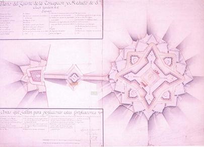 Antiguo plano del Real Fuerte